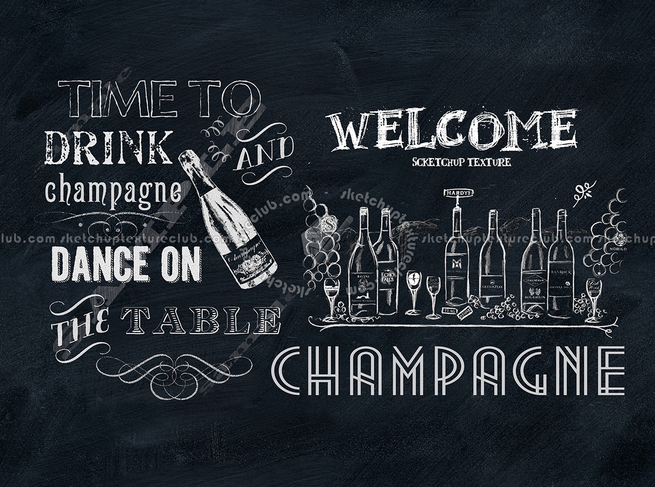 Textures - ARCHITECTURE - DECORATIVE PANELS - Chalkboard paint - Chalkboard interior decorative panel 03071