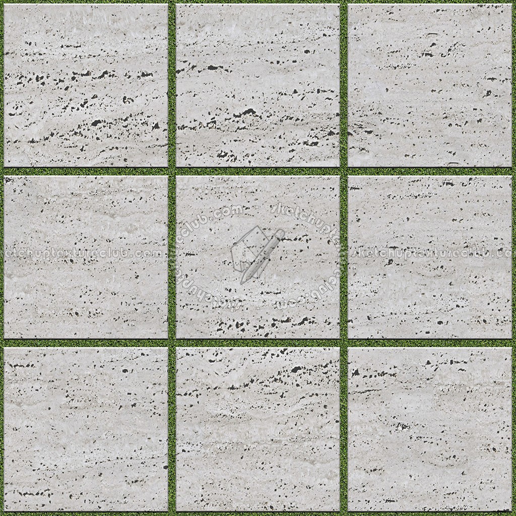 Textures - ARCHITECTURE - PAVING OUTDOOR - Marble - Roman travertine paving outdoor texture seamless 17052 (seamless)