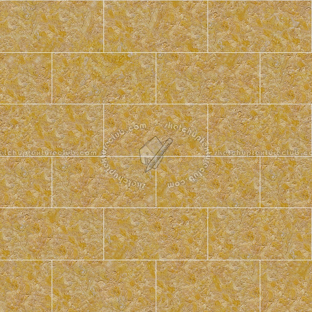 Royal yellow brushed marble floor tile texture seamless 15025