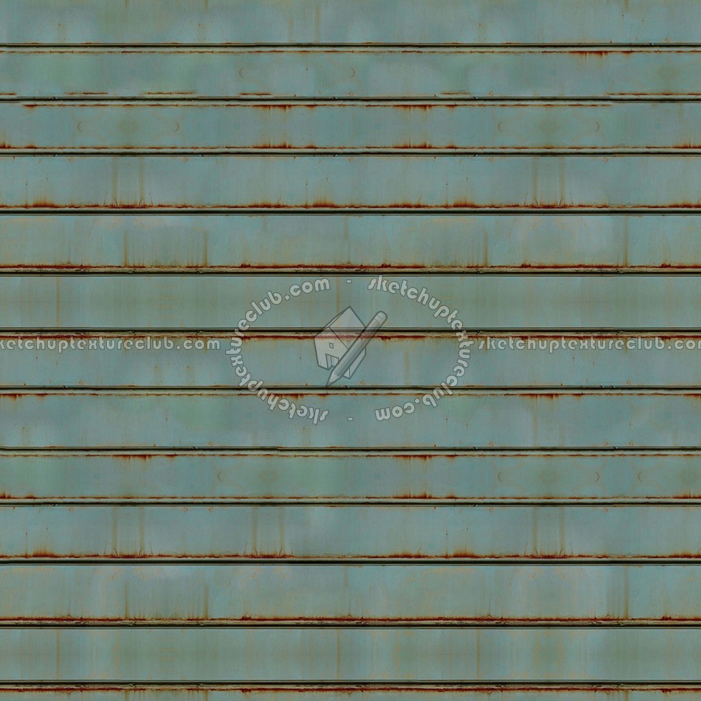 Textures   -   MATERIALS   -   METALS   -   Corrugated  - Rusted painted corrugated metal texture seamless 09942 (seamless)