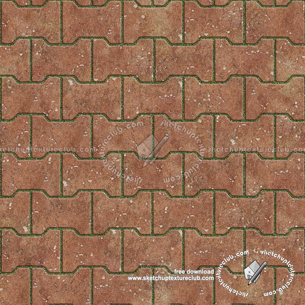 Textures   -   ARCHITECTURE   -   PAVING OUTDOOR   -   Parks Paving  - Terracotta block park paving texture seamless 18687 (seamless)