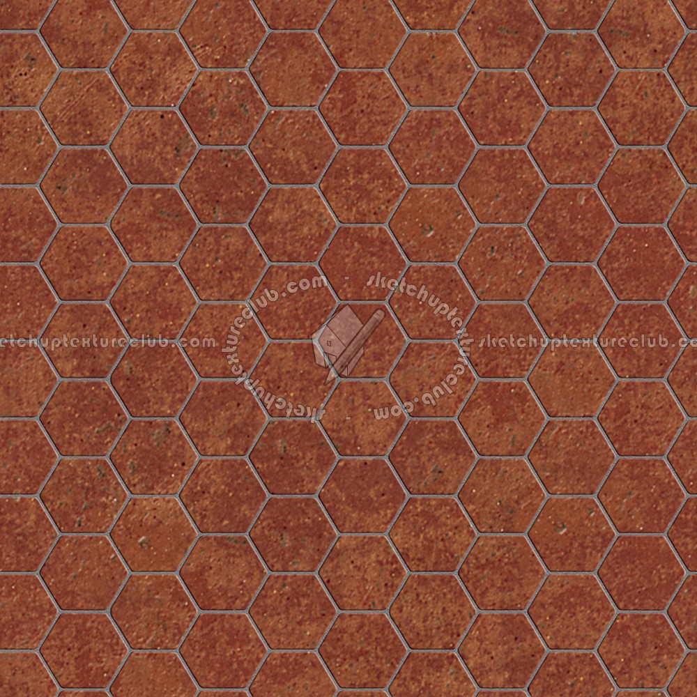 Textures   -   ARCHITECTURE   -   TILES INTERIOR   -   Terracotta tiles  - Tuscany hexagonal terracotta tile texture seamless 16035 (seamless)