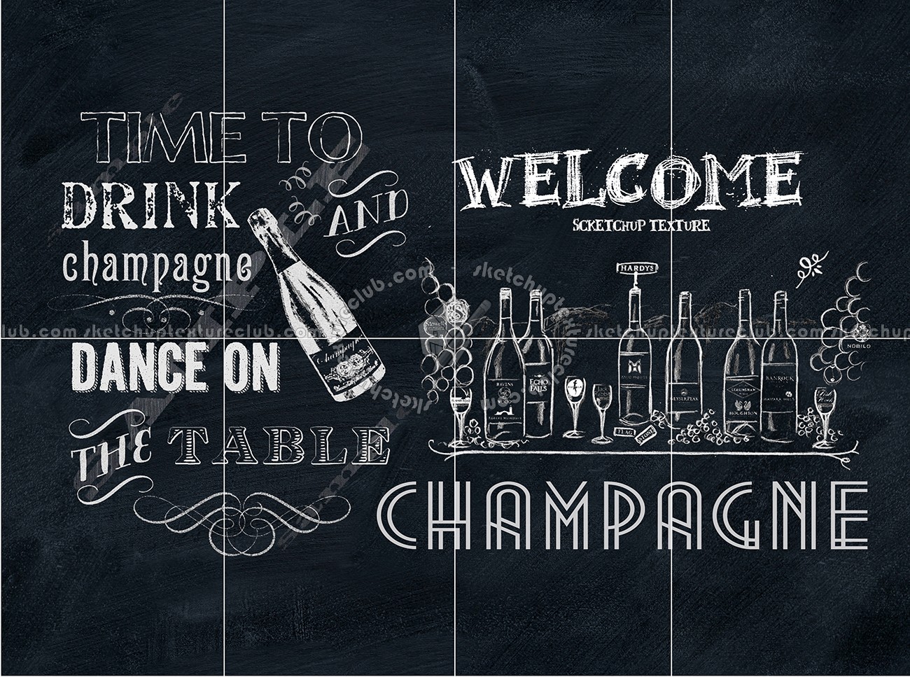 Textures   -   ARCHITECTURE   -   DECORATIVE PANELS   -   Chalkboard paint  - Chalkboard interior decorative panel 03072