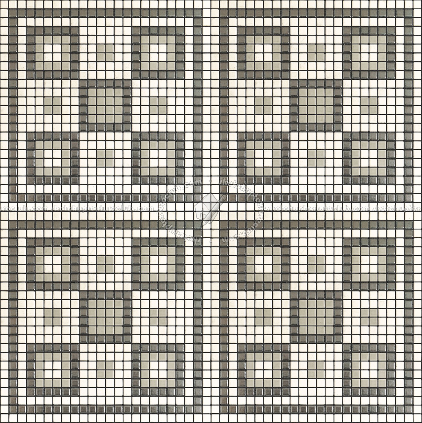 Textures - ARCHITECTURE - TILES INTERIOR - Mosaico - Classic format - Patterned - Mosaico patterned tiles texture seamless 15051 (seamless)