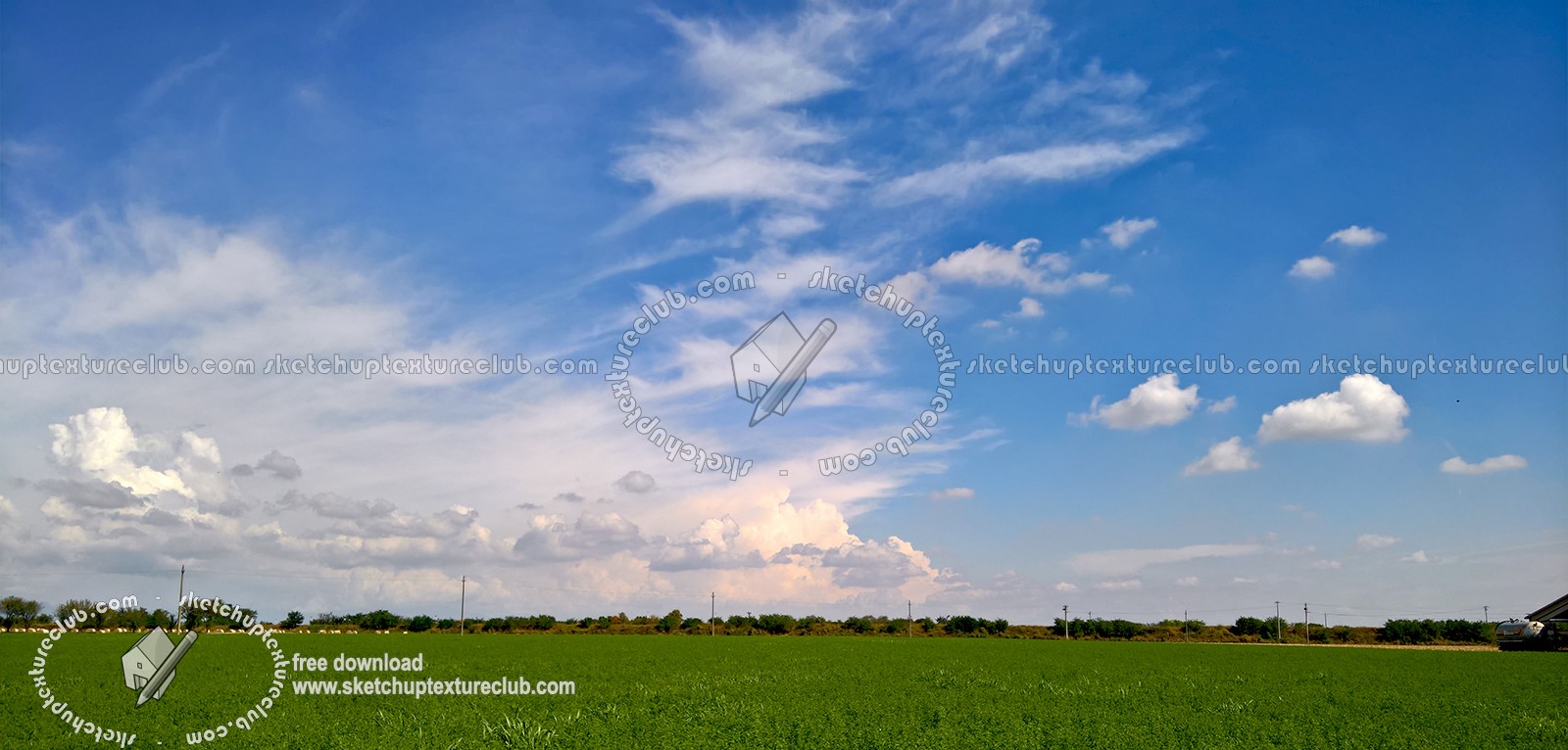 Textures   -   BACKGROUNDS &amp; LANDSCAPES   -   SKY &amp; CLOUDS  - Sky with rural background 17803