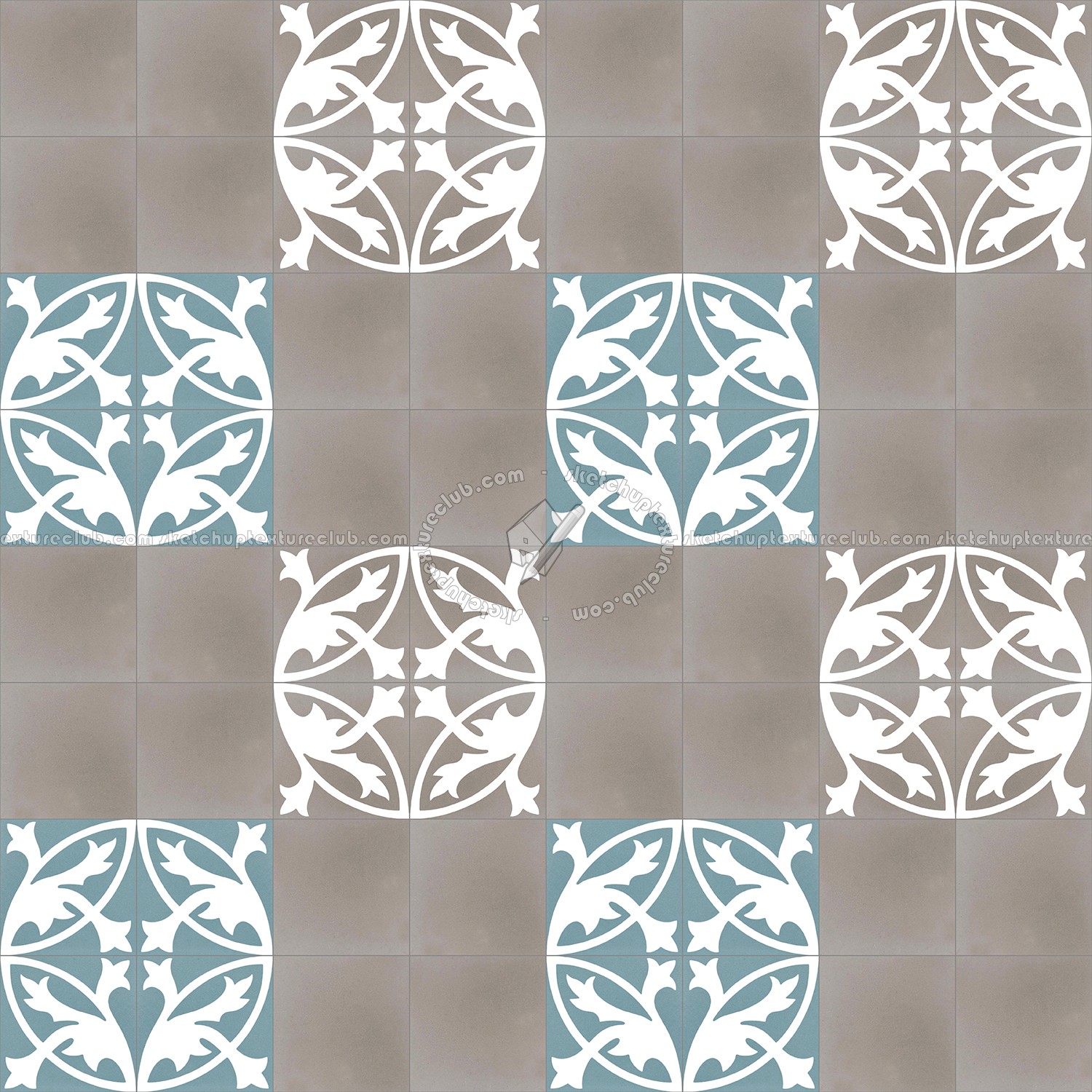 Textures   -   ARCHITECTURE   -   TILES INTERIOR   -   Cement - Encaustic   -   Encaustic  - Traditional encaustic cement ornate tile texture seamless 13460 (seamless)