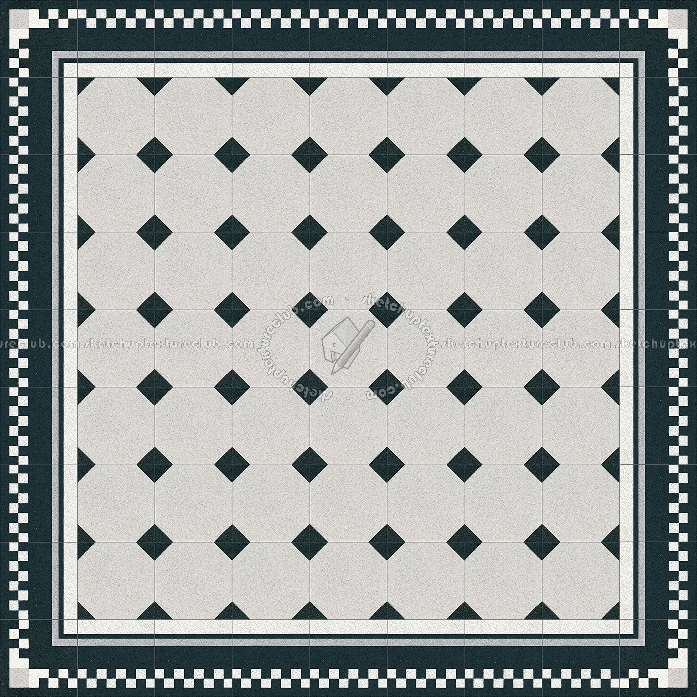 Textures   -   ARCHITECTURE   -   TILES INTERIOR   -   Cement - Encaustic   -   Cement  - Cement concrete tile texture seamless 13341 (seamless)