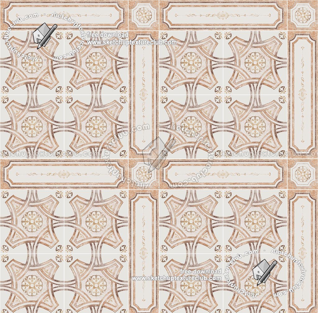Textures   -   ARCHITECTURE   -   TILES INTERIOR   -   Ornate tiles   -   Geometric patterns  - Ceramic floor tile geometric patterns texture seamless 18885 (seamless)