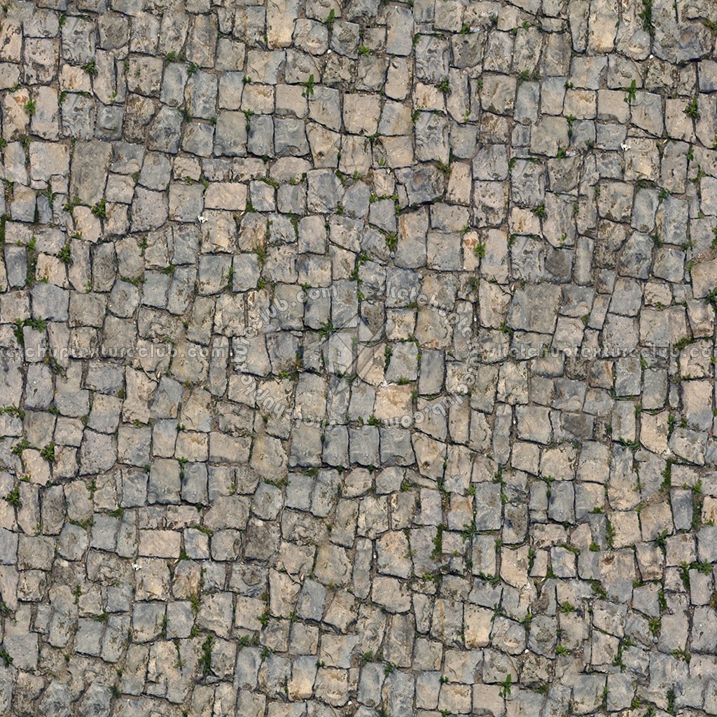 Textures   -   ARCHITECTURE   -   ROADS   -   Paving streets   -   Damaged cobble  - Damaged street paving cobblestone texture seamless 07469 (seamless)
