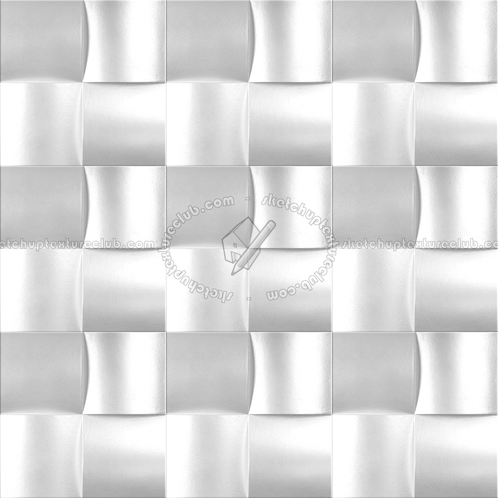 Textures   -   ARCHITECTURE   -   DECORATIVE PANELS   -   3D Wall panels   -   White panels  - White interior 3D wall panel texture seamless 02954 (seamless)