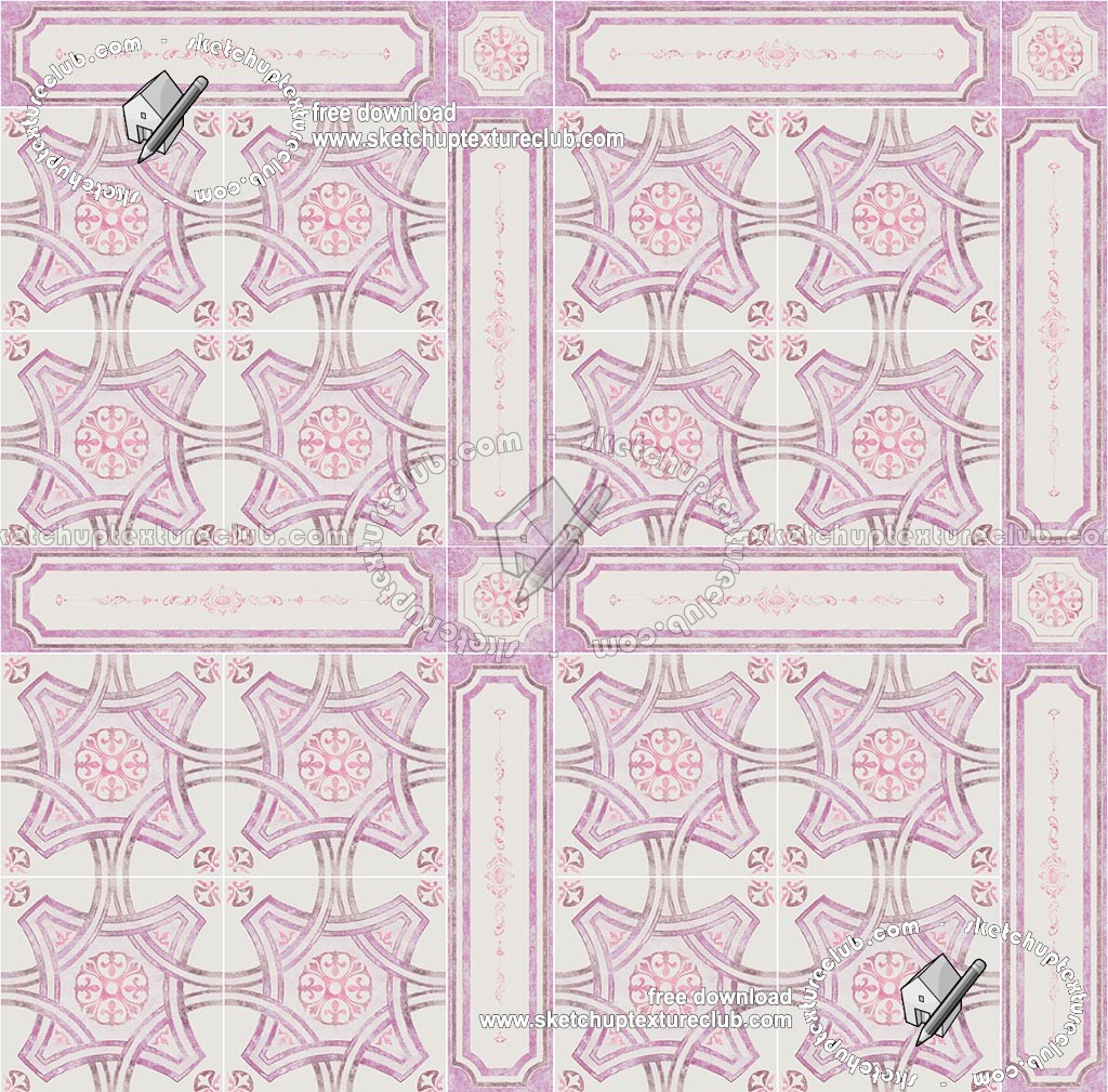 Textures   -   ARCHITECTURE   -   TILES INTERIOR   -   Ornate tiles   -   Geometric patterns  - Ceramic floor tile geometric patterns texture seamless 18886 (seamless)