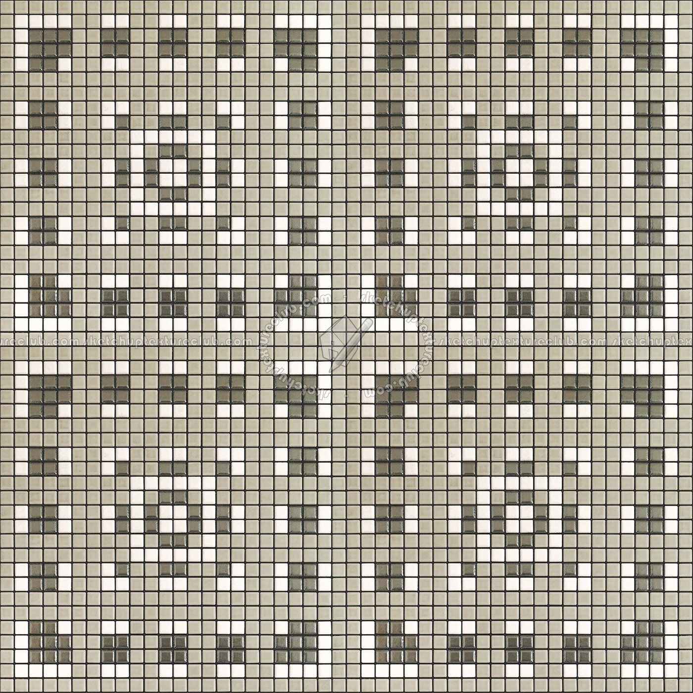 Textures - ARCHITECTURE - TILES INTERIOR - Mosaico - Classic format - Patterned - Mosaico patterned tiles texture seamless 15053 (seamless)