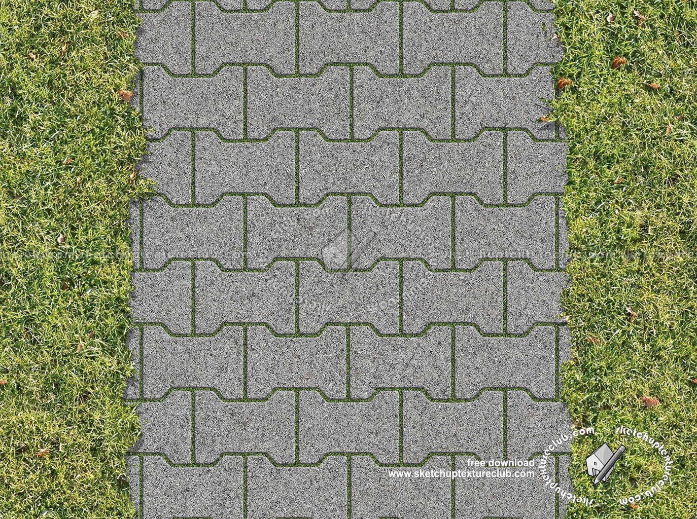 Textures   -   ARCHITECTURE   -   PAVING OUTDOOR   -   Parks Paving  - Stone block park paving texture seamless 18690 (seamless)