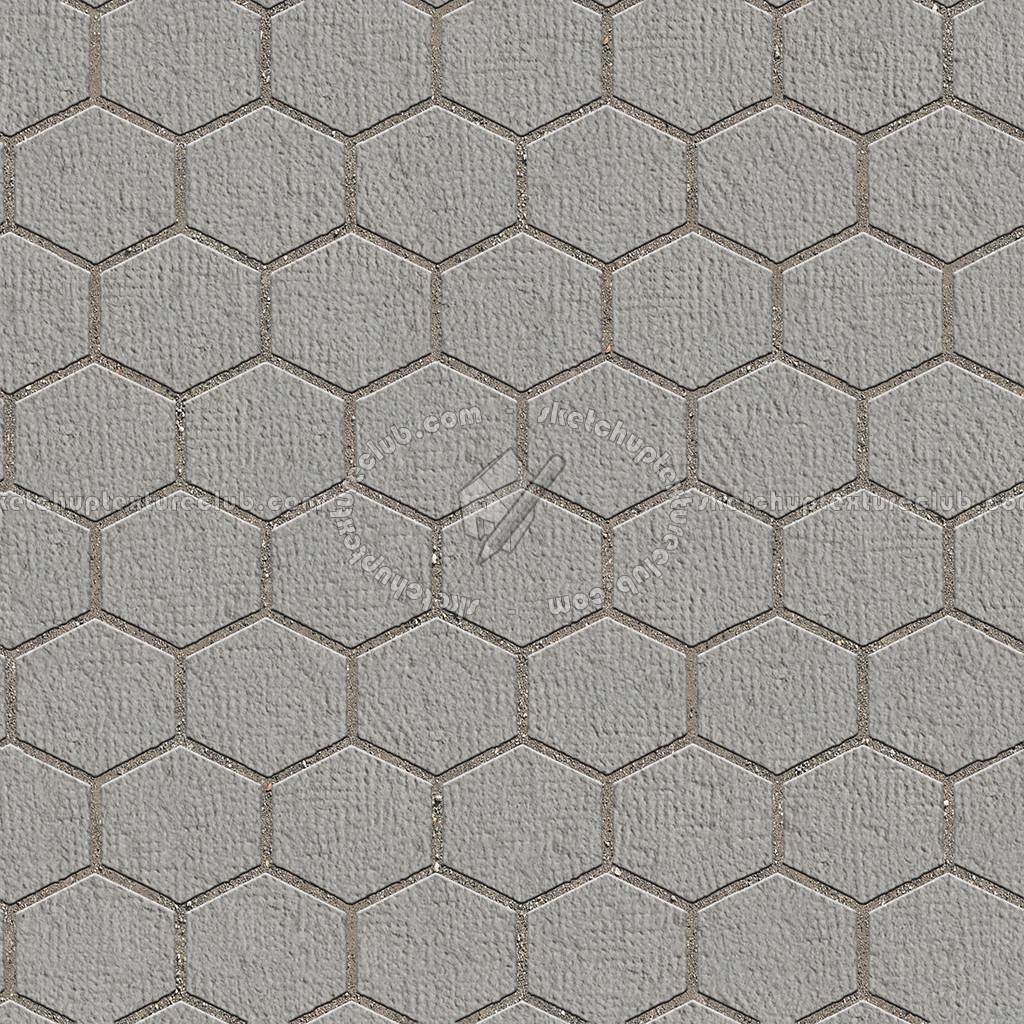Textures - ARCHITECTURE - PAVING OUTDOOR - Hexagonal - Stone paving outdoor hexagonal texture seamless 06009 (seamless)