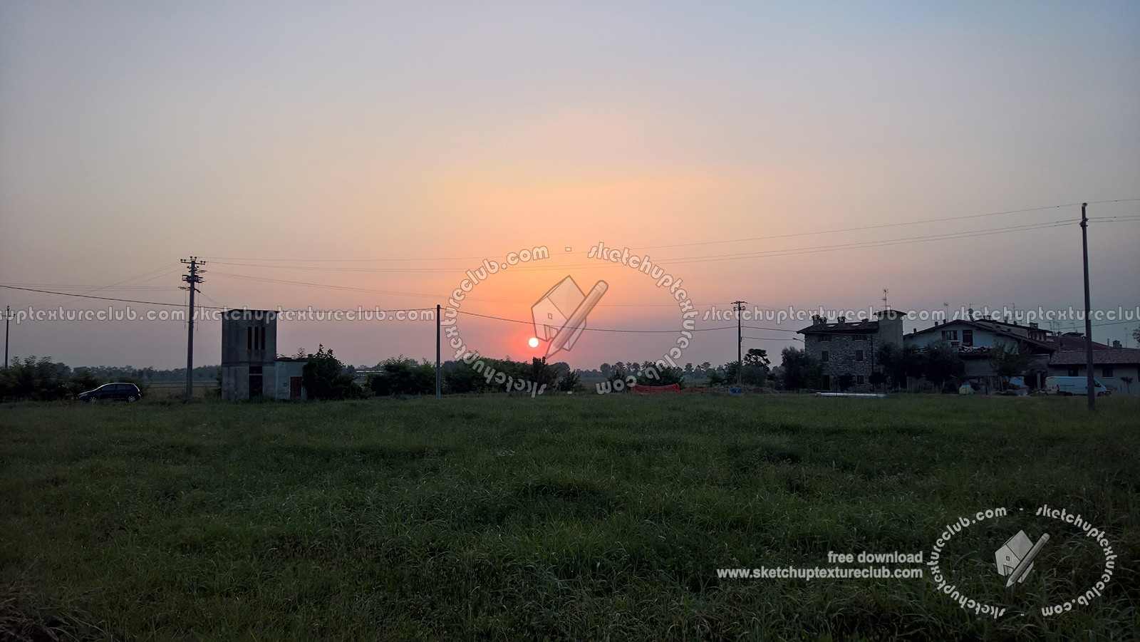 Textures   -   BACKGROUNDS &amp; LANDSCAPES   -   SUNRISES &amp; SUNSETS  - Sunrise background in the countryside 17719