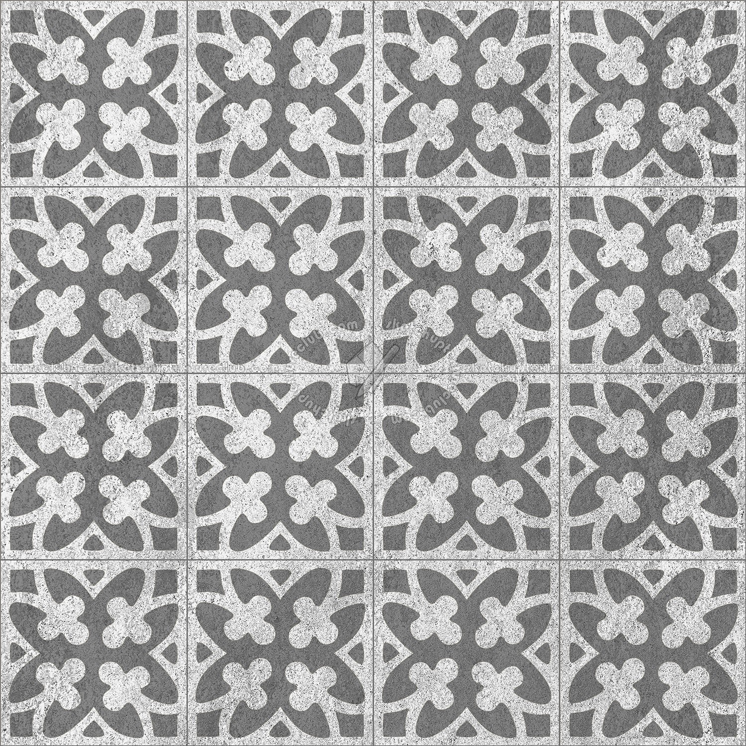 Textures   -   ARCHITECTURE   -   TILES INTERIOR   -   Cement - Encaustic   -   Victorian  - Victorian cement floor tile texture seamless 13682 (seamless)