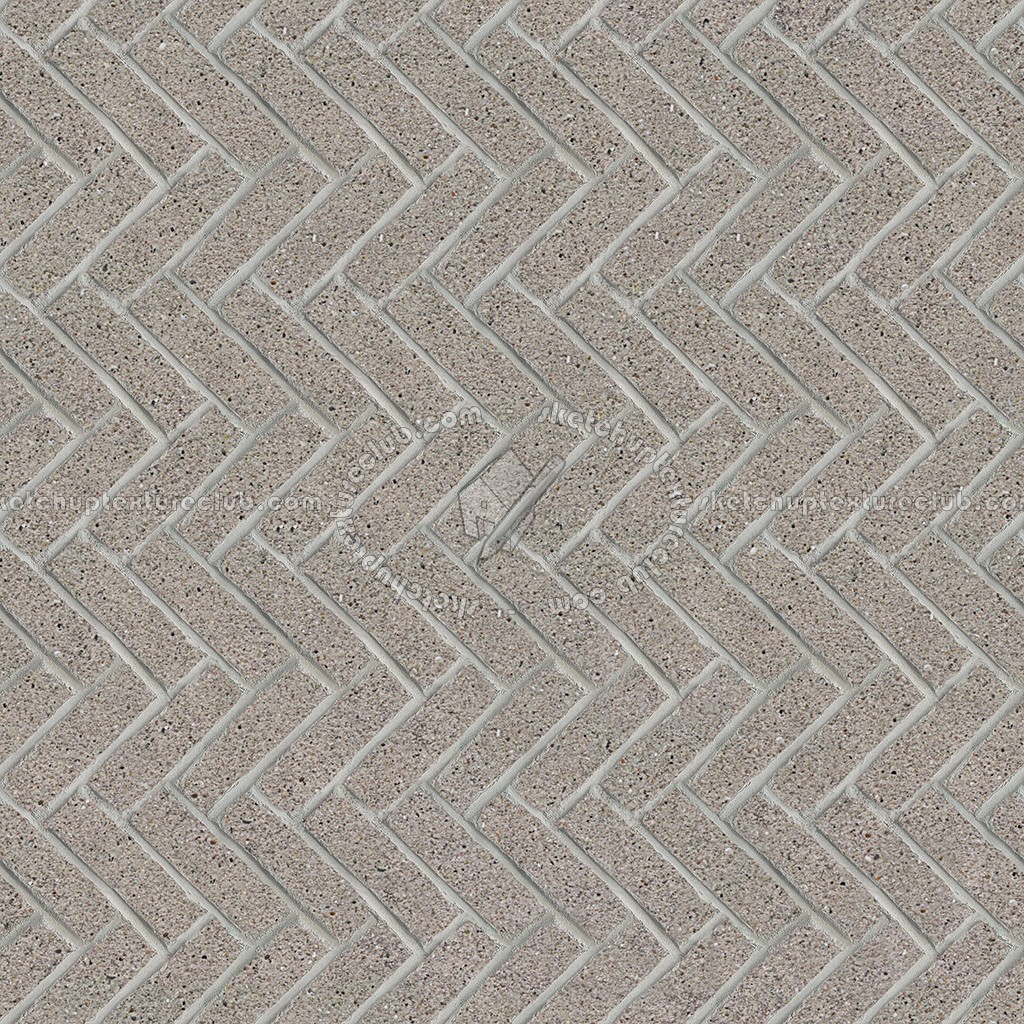 Herringbone Pattern Concrete