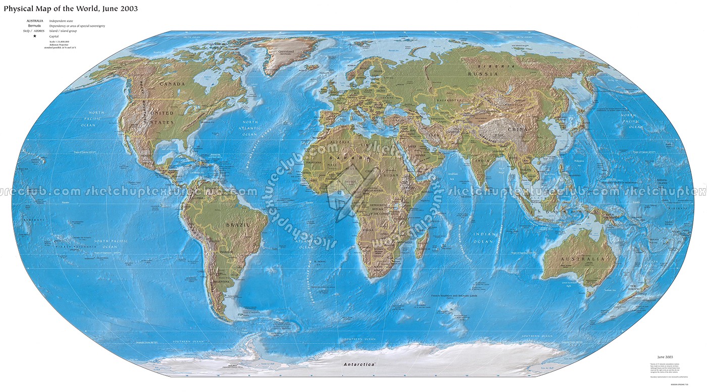 Textures   -   ARCHITECTURE   -   DECORATIVE PANELS   -   World maps   -   Various maps  - Mural map interior decoration 03189