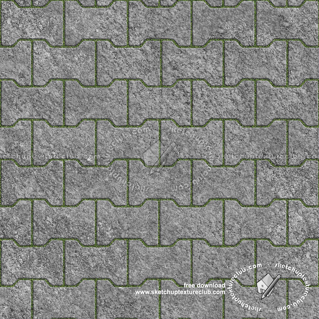 Textures   -   ARCHITECTURE   -   PAVING OUTDOOR   -   Parks Paving  - Stone block park paving texture seamless 18691 (seamless)