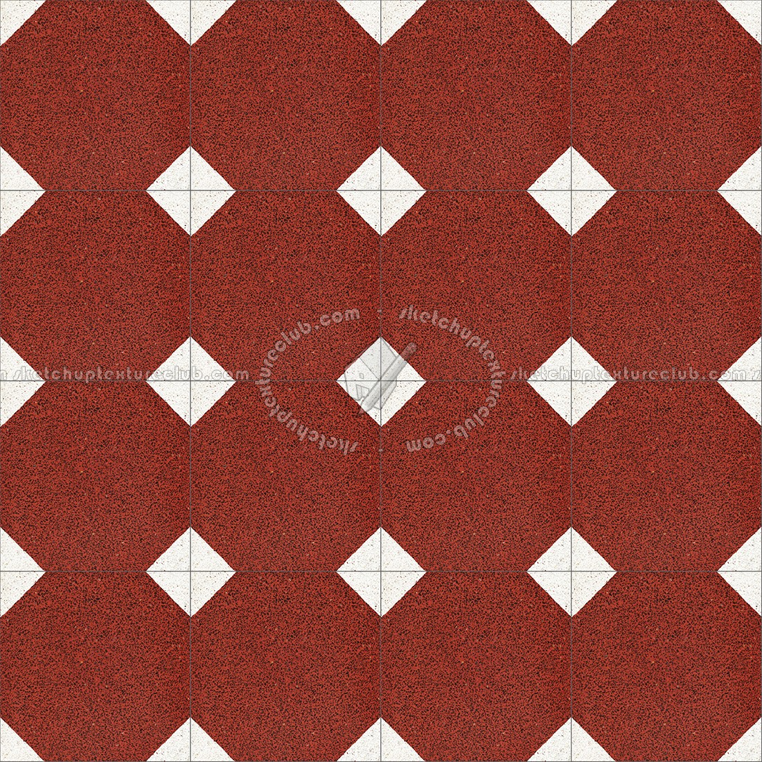 Textures - ARCHITECTURE - TILES INTERIOR - Cement - Encaustic - Cement - Cement concrete tile texture seamless 13344 (seamless)
