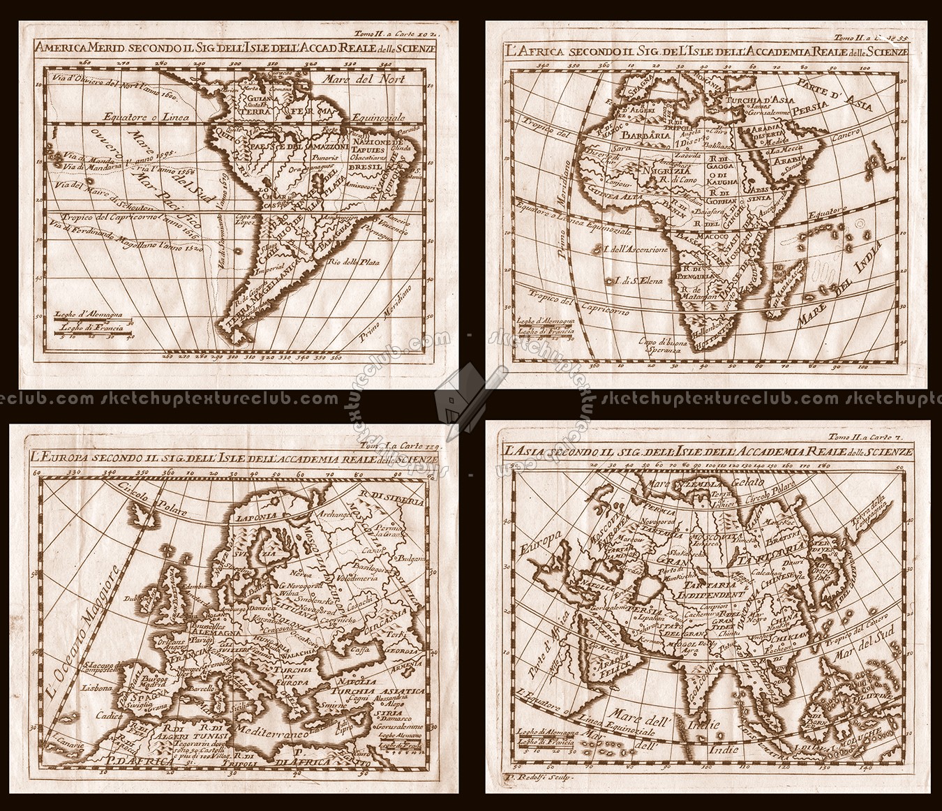 Textures   -   ARCHITECTURE   -   DECORATIVE PANELS   -   World maps   -   Vintage maps  - Interior decoration vintage map 03244