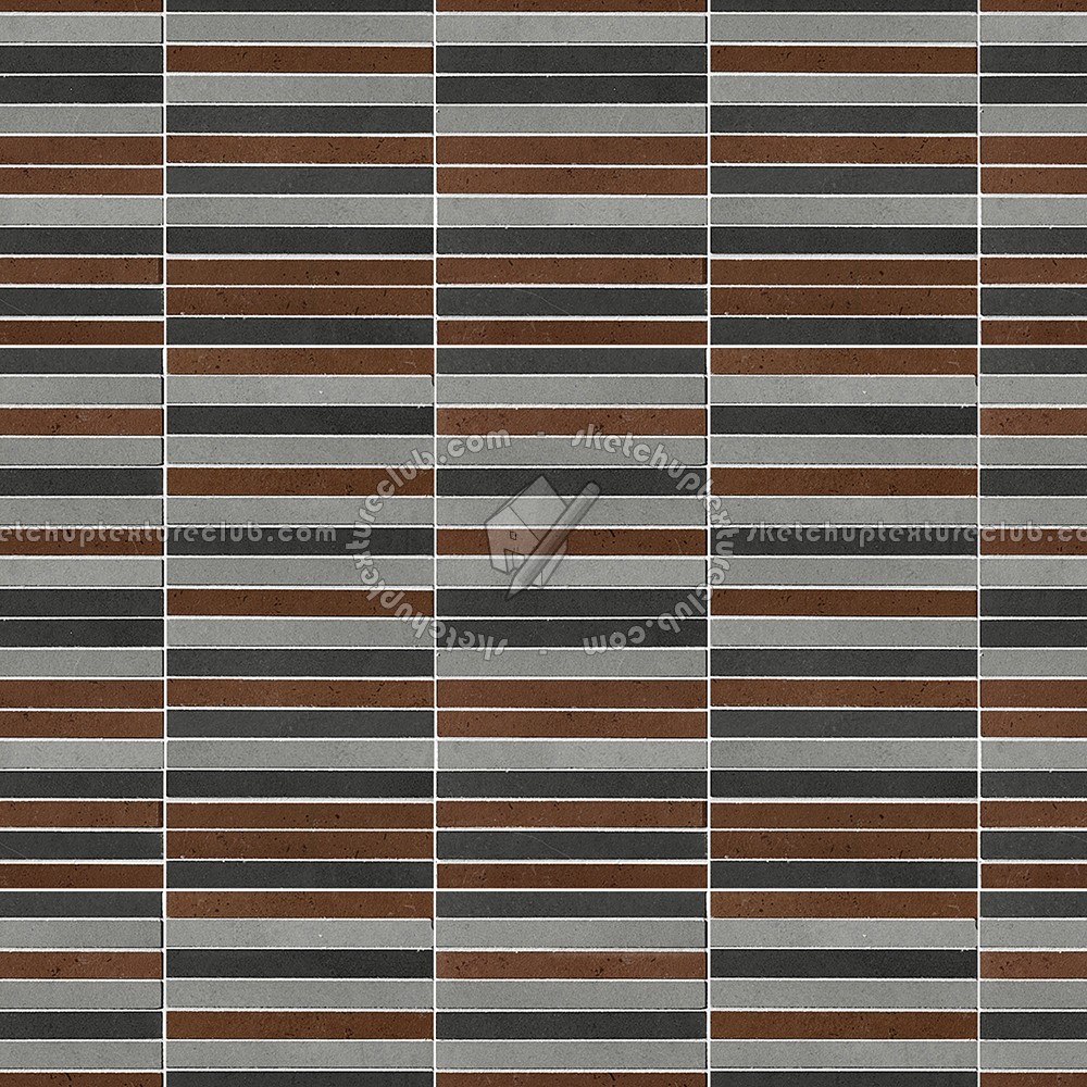 Textures - ARCHITECTURE - TILES INTERIOR - Mosaico - Striped - Mosaico striped tiles texture seamless 15732 (seamless)