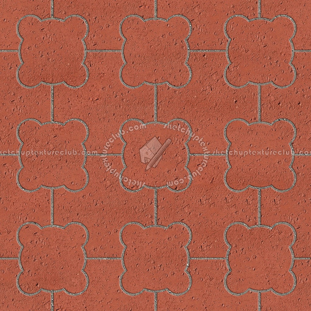 Textures - ARCHITECTURE - PAVING OUTDOOR - Terracotta - Blocks mixed - Paving cotto mixed size texture seamless 06596 (seamless)