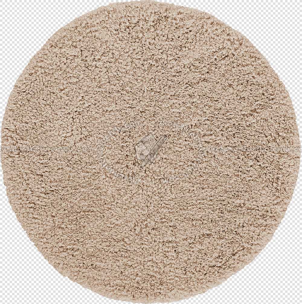 Textures   -   MATERIALS   -   RUGS   -   Round rugs  - Round long pile rug texture 19981