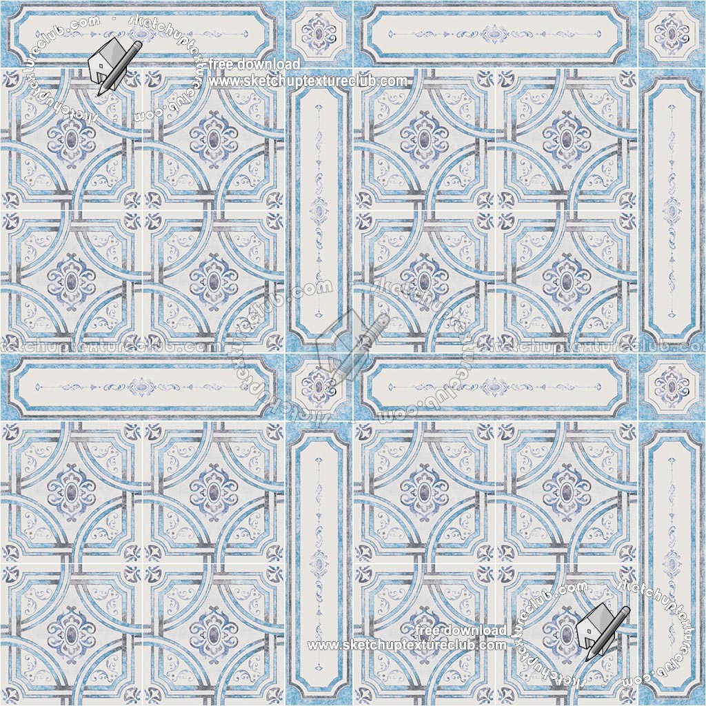 Textures   -   ARCHITECTURE   -   TILES INTERIOR   -   Ornate tiles   -   Geometric patterns  - Ceramic floor tile geometric patterns texture seamless 18889 (seamless)