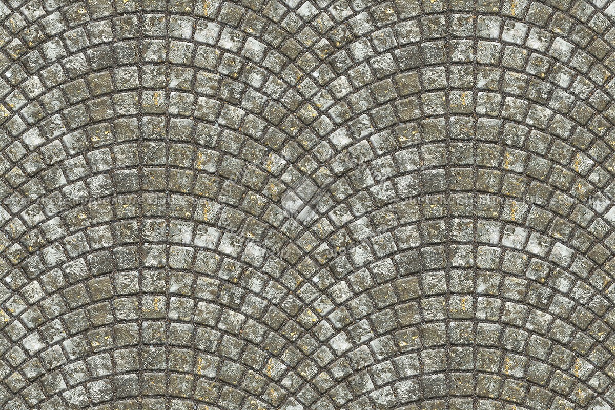 Textures - ARCHITECTURE - ROADS - Paving streets - Damaged cobble - Dirt street paving cobblestone texture seamless 07473 (seamless)