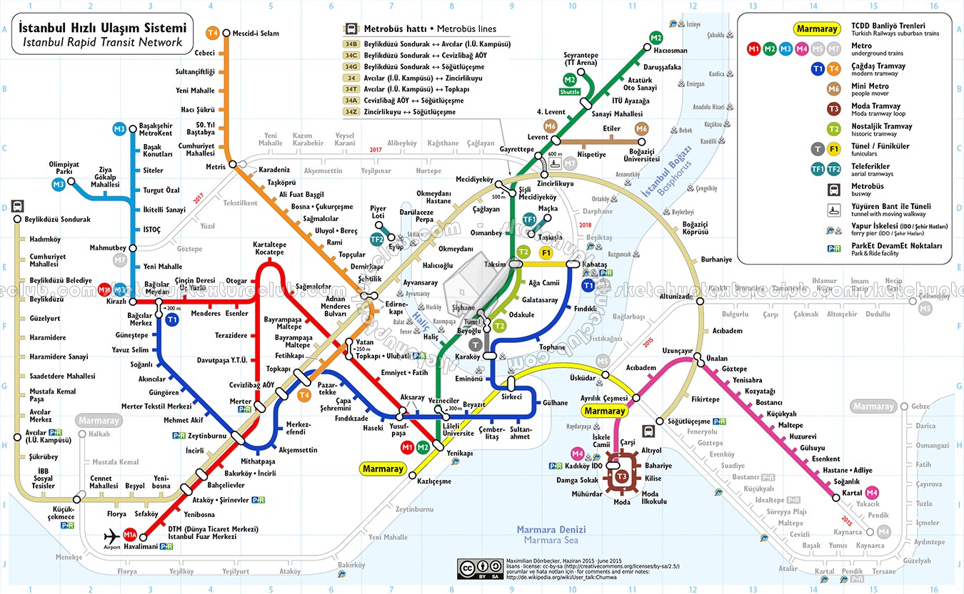 Istanbul metrò map 03157