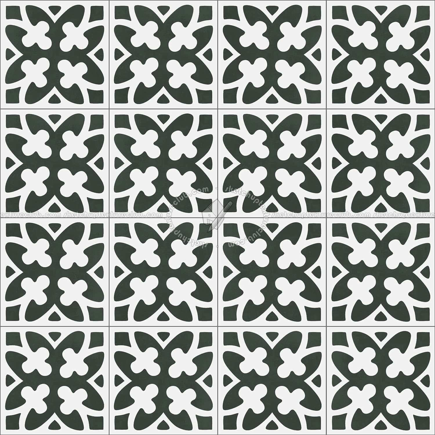 Textures   -   ARCHITECTURE   -   TILES INTERIOR   -   Cement - Encaustic   -   Victorian  - Victorian cement floor tile texture seamless 13685 (seamless)