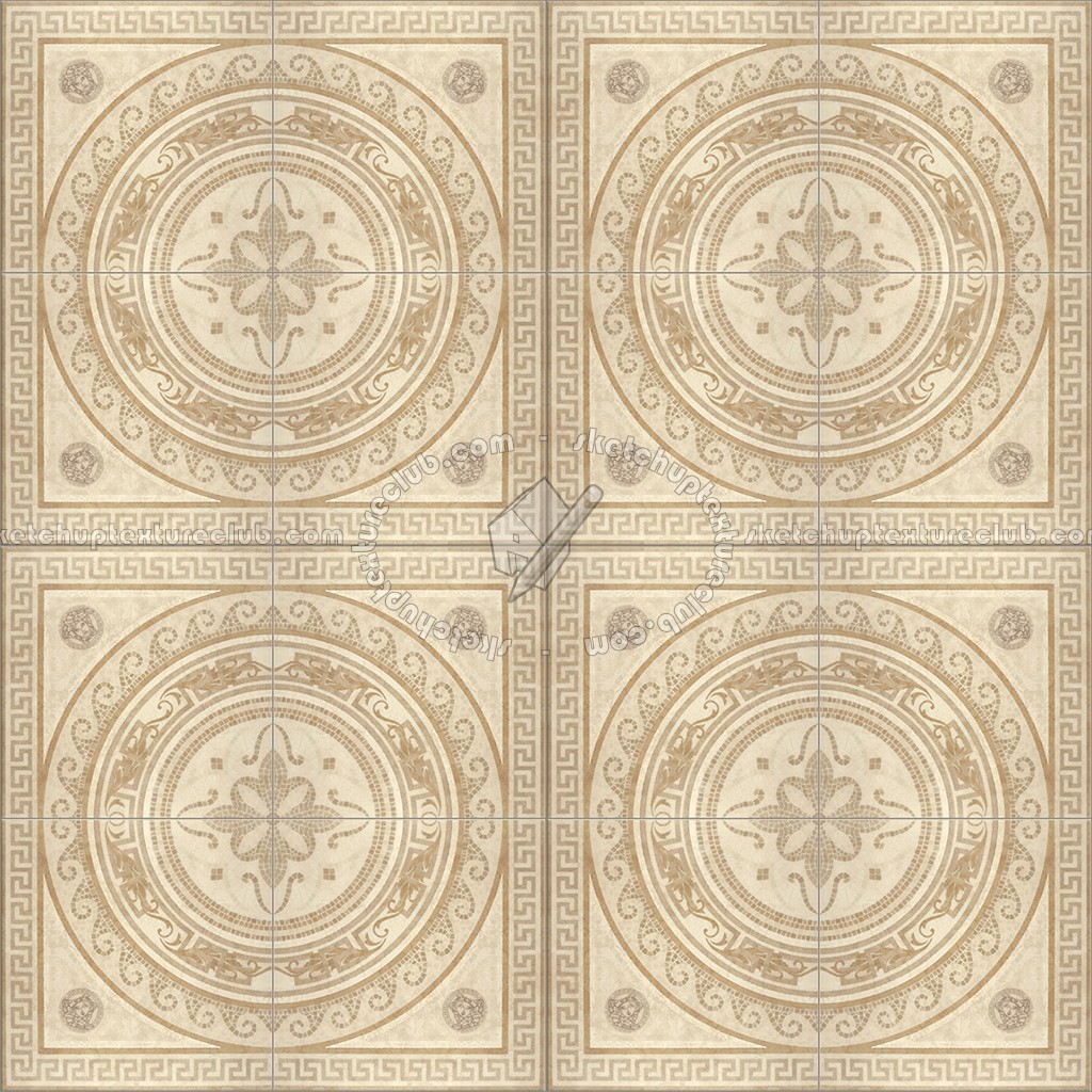 Textures - ARCHITECTURE - TILES INTERIOR - Ornate tiles - Ancient Rome - Ancient rome floor tile texture seamless 16395 (seamless)
