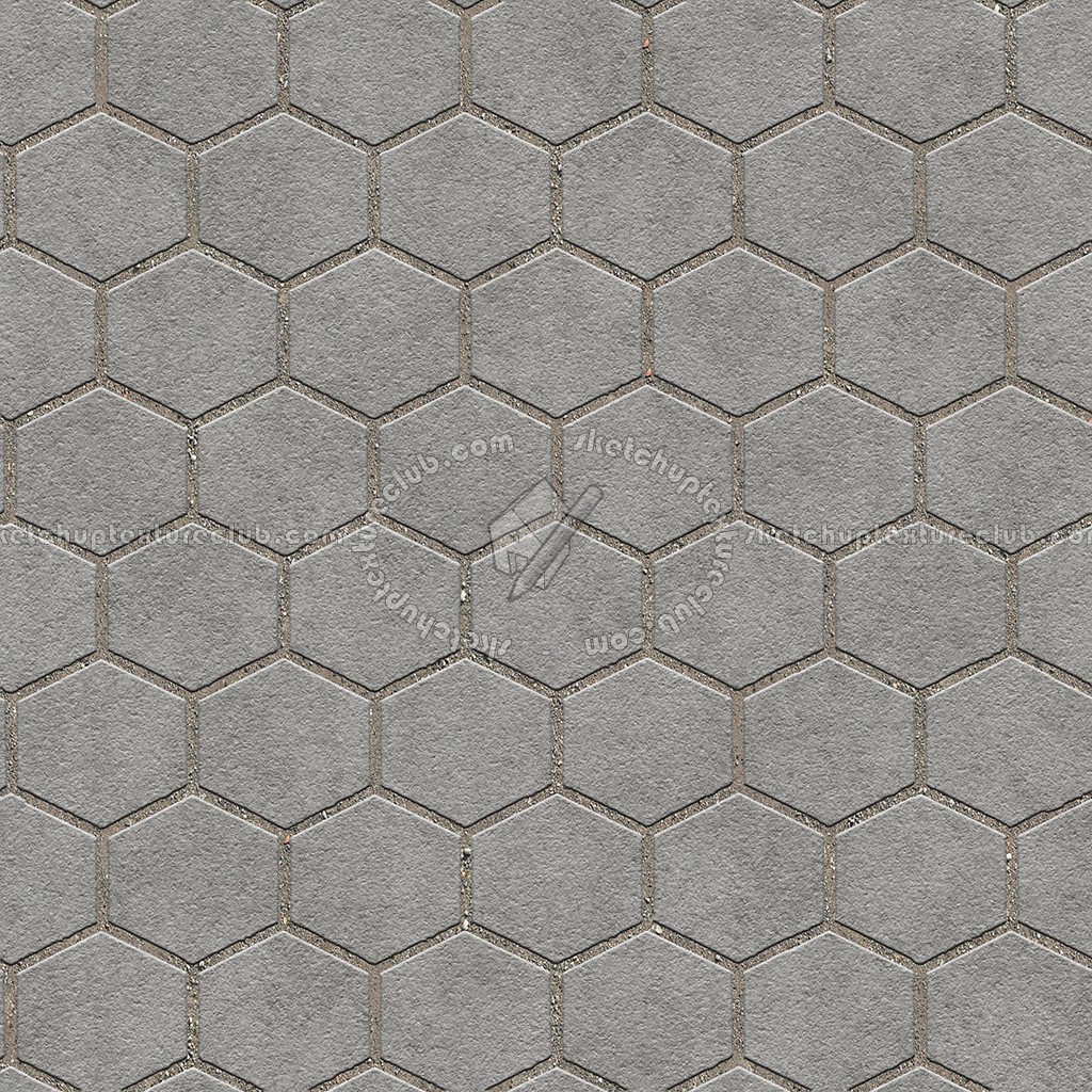 Textures   -   ARCHITECTURE   -   PAVING OUTDOOR   -   Hexagonal  - Stone paving outdoor hexagonal texture seamless 06013 (seamless)