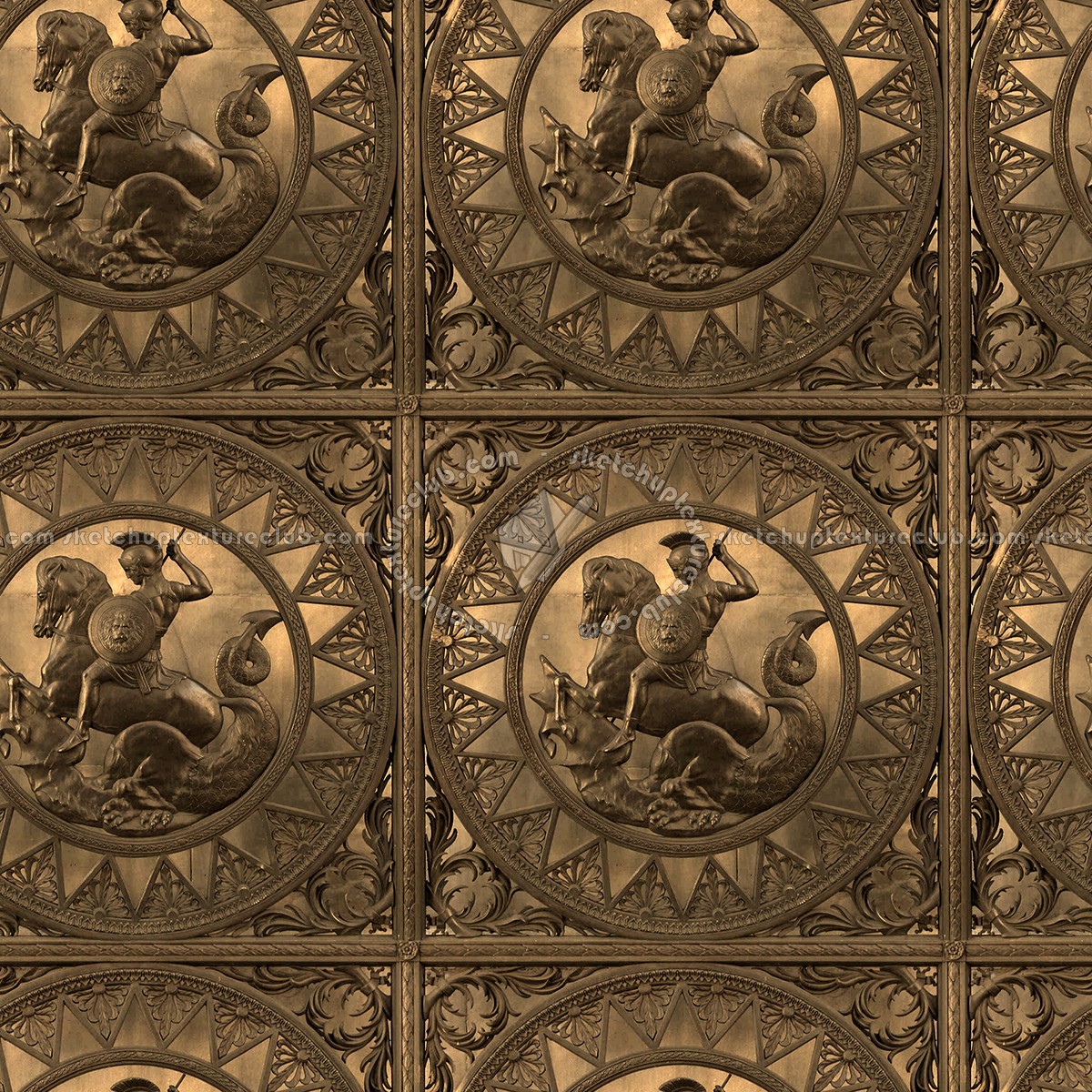 Textures - MATERIALS - METALS - Panels - Bronze metal panel texture seamless 10423 (seamless)