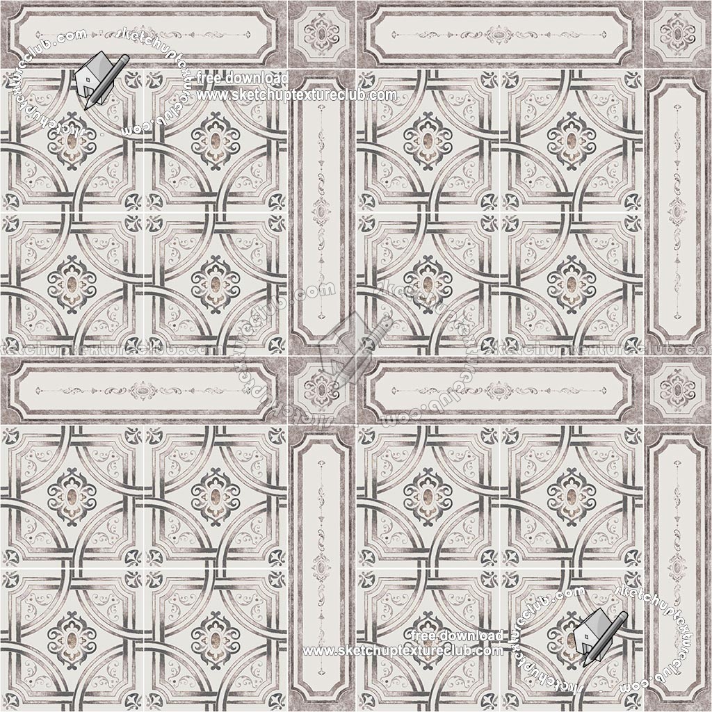 Textures - ARCHITECTURE - TILES INTERIOR - Ornate tiles - Geometric patterns - Ceramic floor tile geometric patterns texture seamless 18891 (seamless)