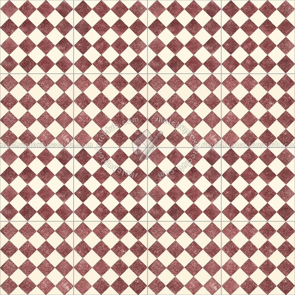 Textures   -   ARCHITECTURE   -   TILES INTERIOR   -   Cement - Encaustic   -   Checkerboard  - Checkerboard cement floor tile texture seamless 13431 (seamless)