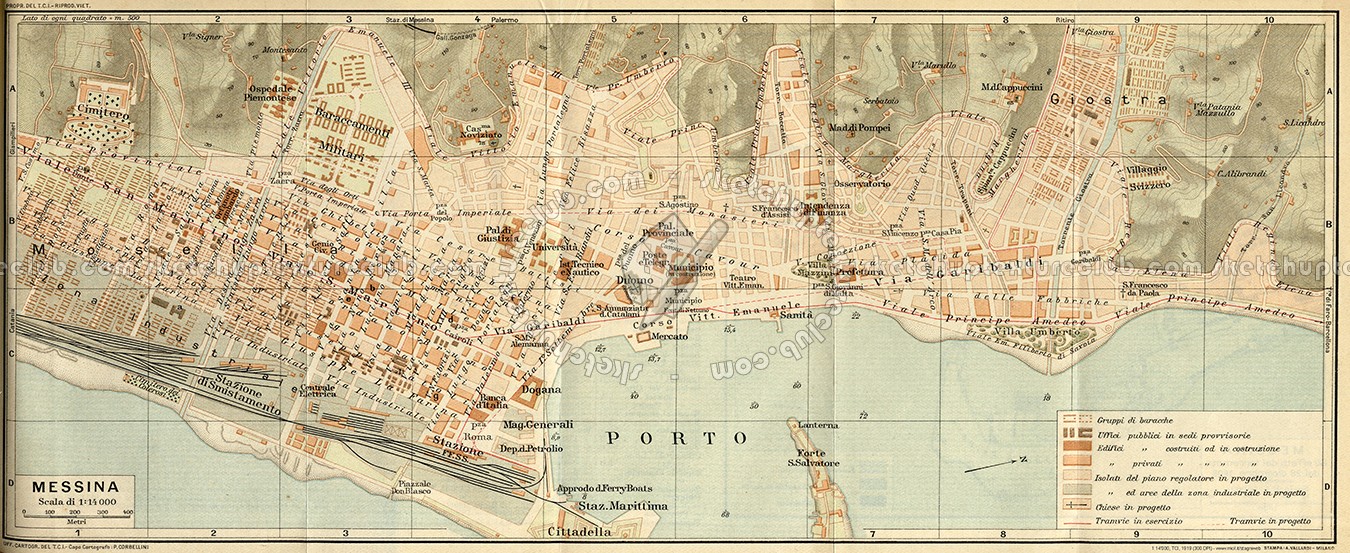 Карта италии 1920