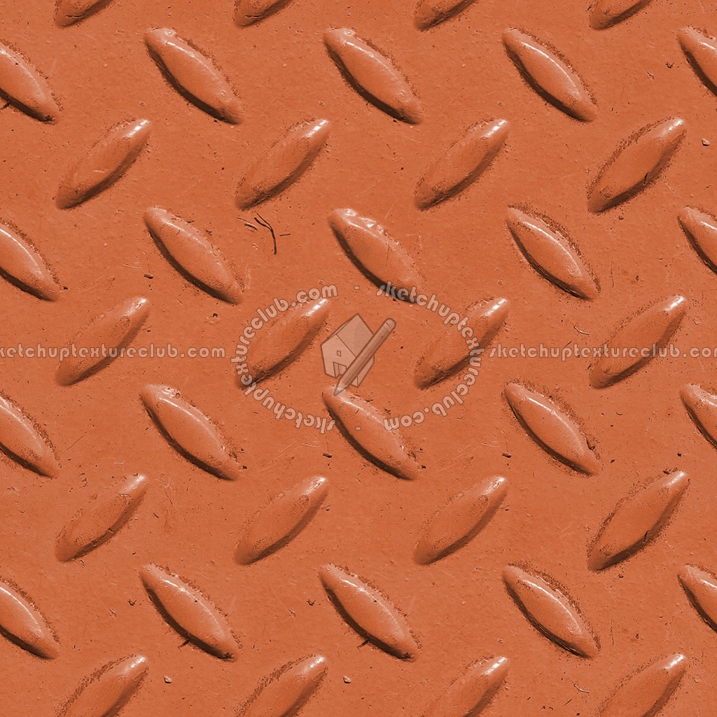 Textures   -   MATERIALS   -   METALS   -   Plates  - Orange painted metal plate texture seamless 10605 (seamless)