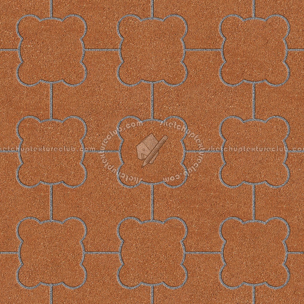 Textures - ARCHITECTURE - PAVING OUTDOOR - Terracotta - Blocks mixed - Paving cotto mixed size texture seamless 06599 (seamless)