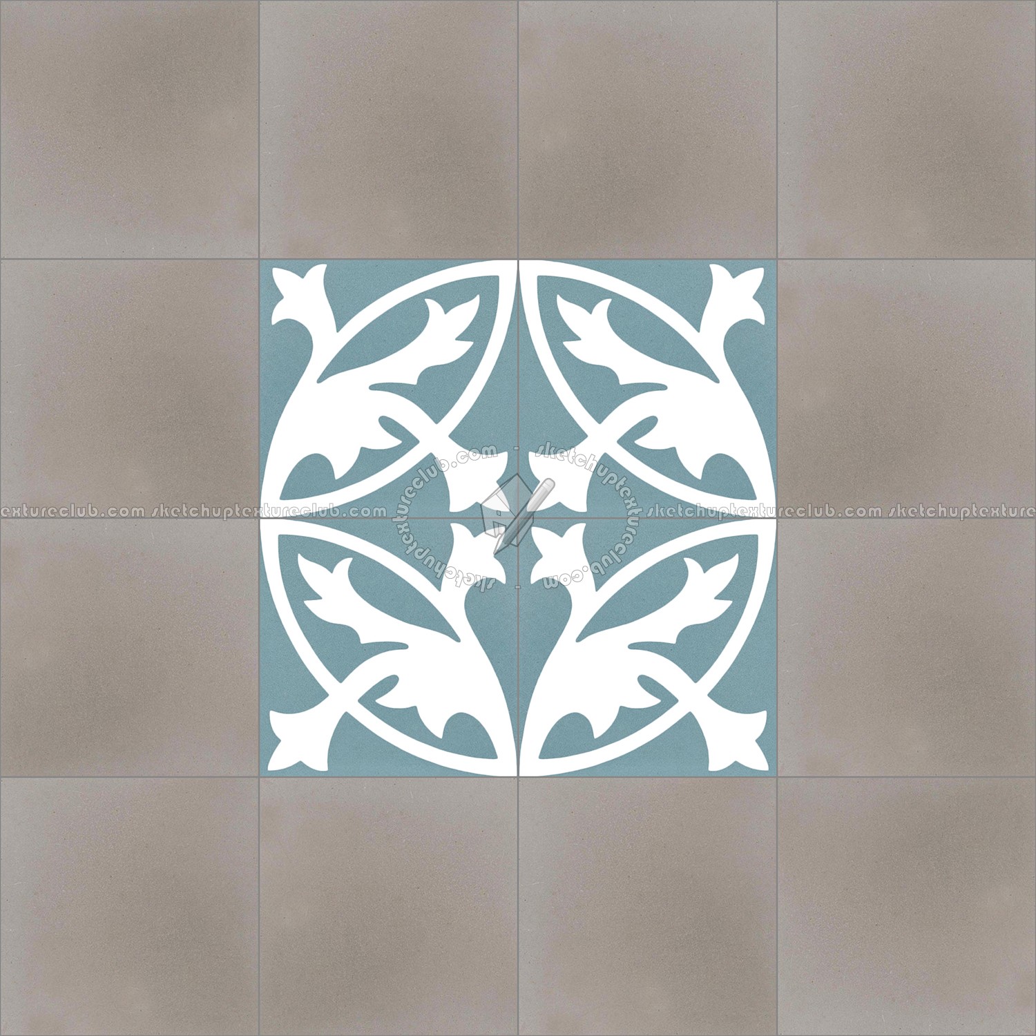 Textures   -   ARCHITECTURE   -   TILES INTERIOR   -   Cement - Encaustic   -   Encaustic  - Traditional encaustic cement ornate tile texture seamless 13467 (seamless)