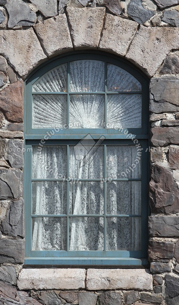 Textures   -   ARCHITECTURE   -   BUILDINGS   -   Windows   -   mixed windows  - Arched stone window texture 01066