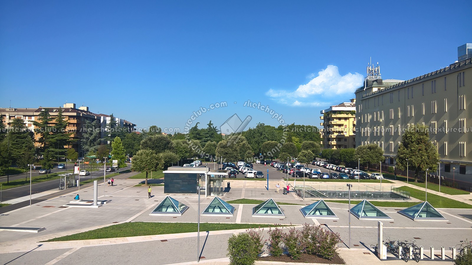 Textures   -   BACKGROUNDS & LANDSCAPES   -   CITY & TOWNS  - Brescia italy city square landscape 17599