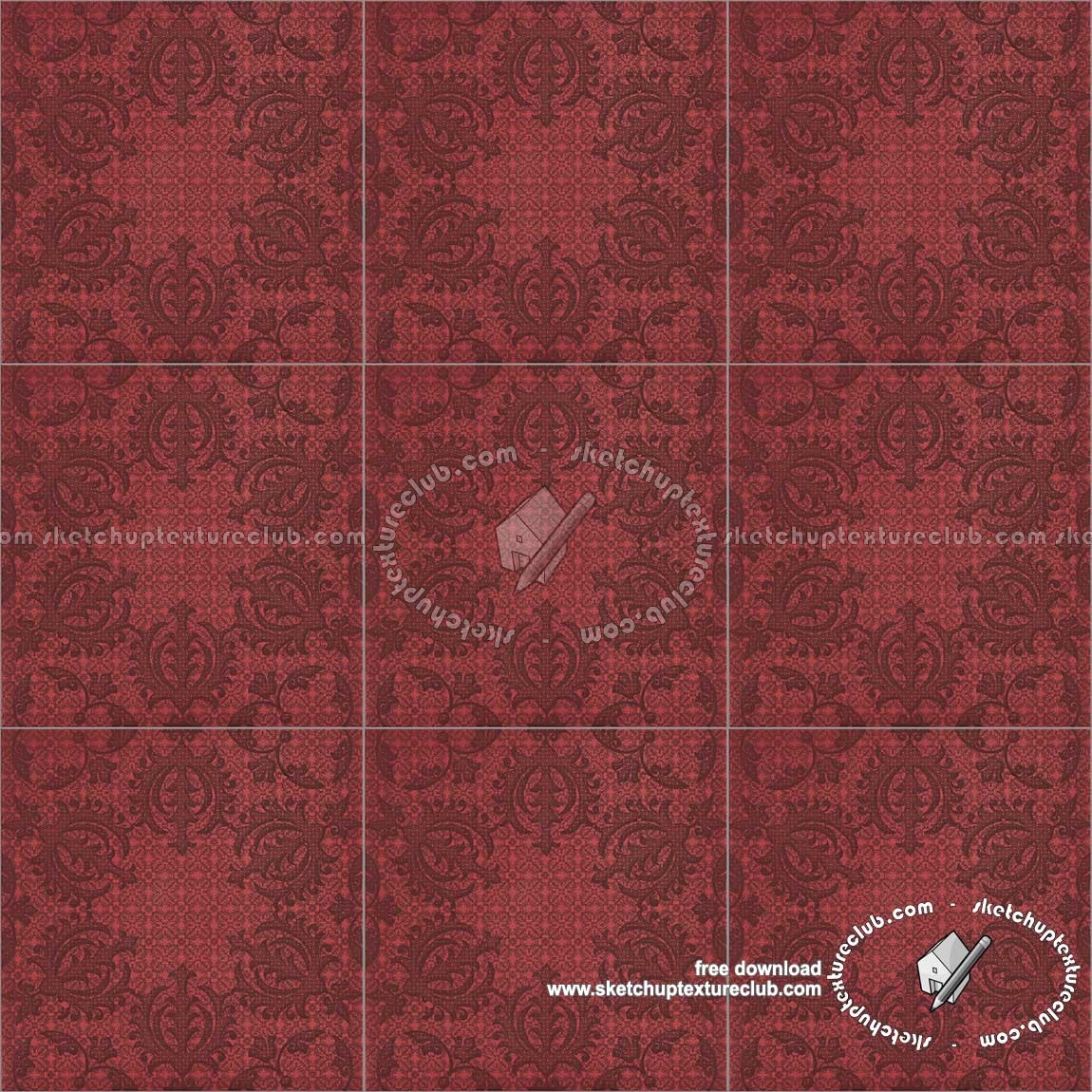 Textures - ARCHITECTURE - TILES INTERIOR - Ornate tiles - Mixed patterns - Ceramic ornate tile texture seamless 20261 (seamless)