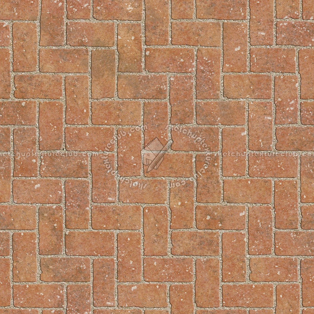 Textures   -   ARCHITECTURE   -   PAVING OUTDOOR   -   Terracotta   -   Herringbone  - Cotto paving herringbone outdoor texture seamless 06759 (seamless)