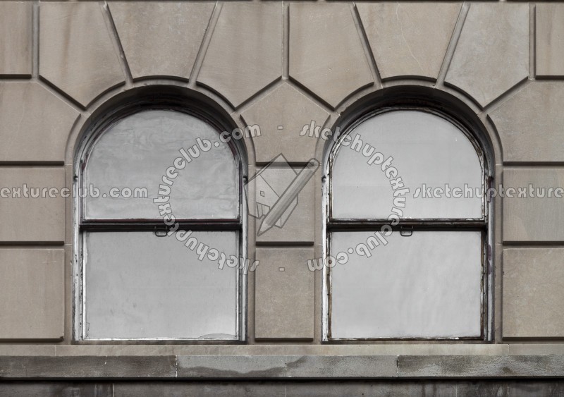Textures   -   ARCHITECTURE   -   BUILDINGS   -   Windows   -   mixed windows  - Arched stone window texture 01067