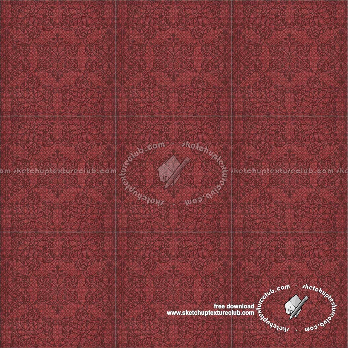 Textures - ARCHITECTURE - TILES INTERIOR - Ornate tiles - Mixed patterns - Ceramic ornate tile texture seamless 20262 (seamless)