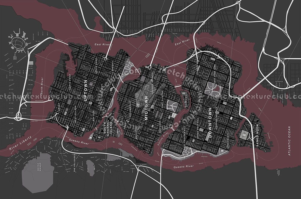 Textures - ARCHITECTURE - DECORATIVE PANELS - World maps - Chalkboard maps - Chalkboard interior decorative world map 03124