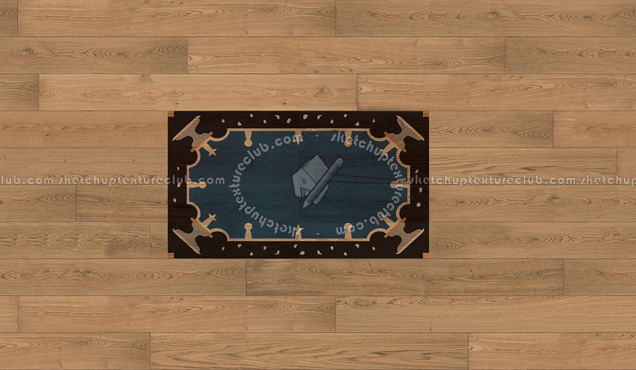 Textures   -   ARCHITECTURE   -   WOOD FLOORS   -   Decorated  - Parquet decorated carpet 60x96 texture seamless 04659 (seamless)