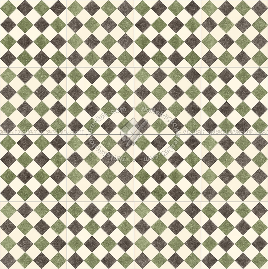 Textures   -   ARCHITECTURE   -   TILES INTERIOR   -   Cement - Encaustic   -   Checkerboard  - Checkerboard cement floor tile texture seamless 13434 (seamless)
